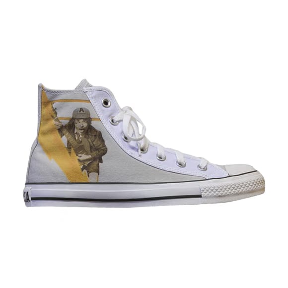 AC/DC x Converse Chuck Taylor All Star Hi Top Natural Blue