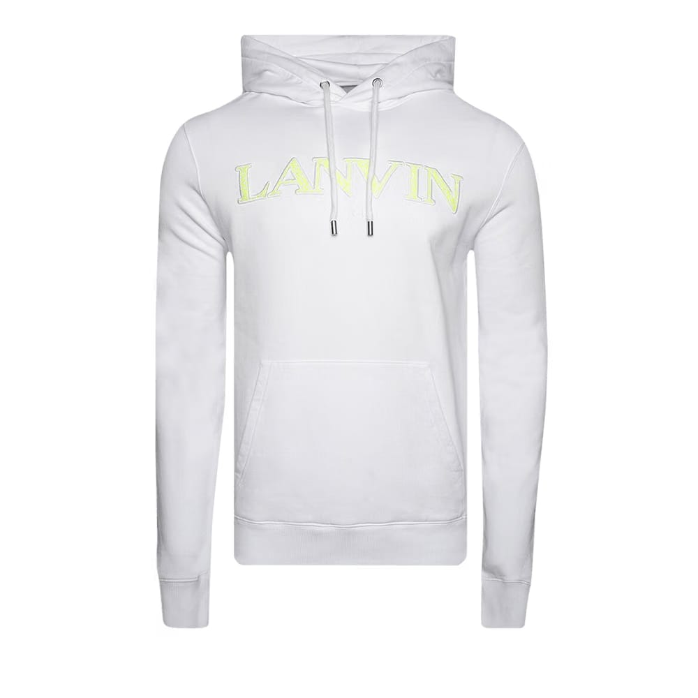 Lanvin Fleece Eusebio Hoodie Optic White