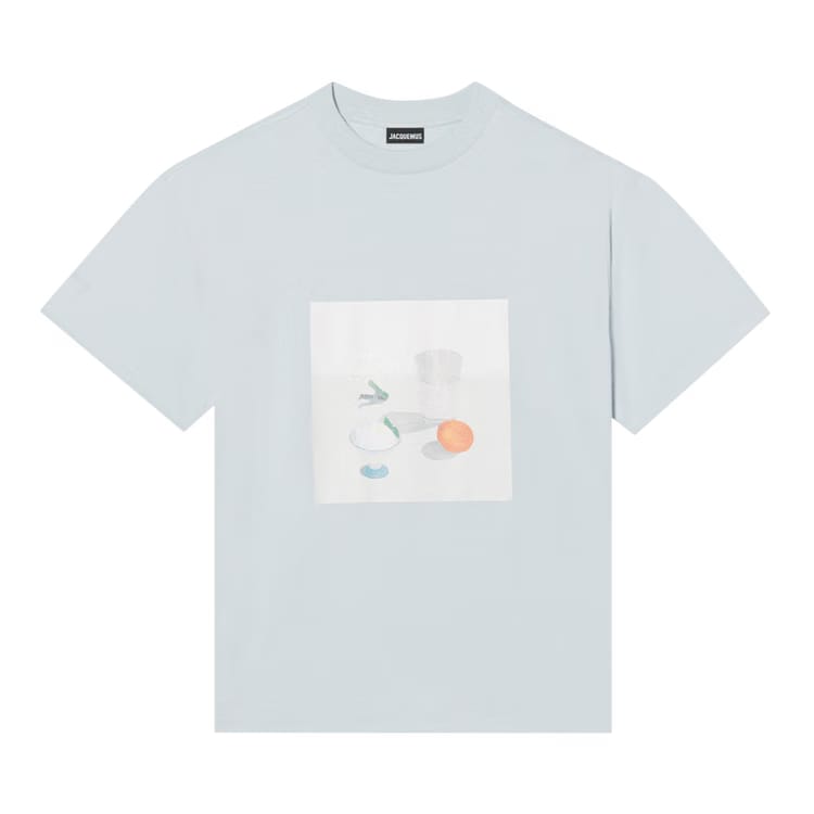 Jacquemus Le T-Shirt Tableau Print Still Life Blue