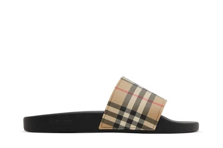 Burberry Check Slide Archive Beige
