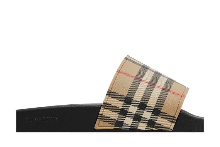 Burberry Check Slide Archive Beige