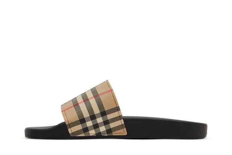 Burberry Check Slide Archive Beige