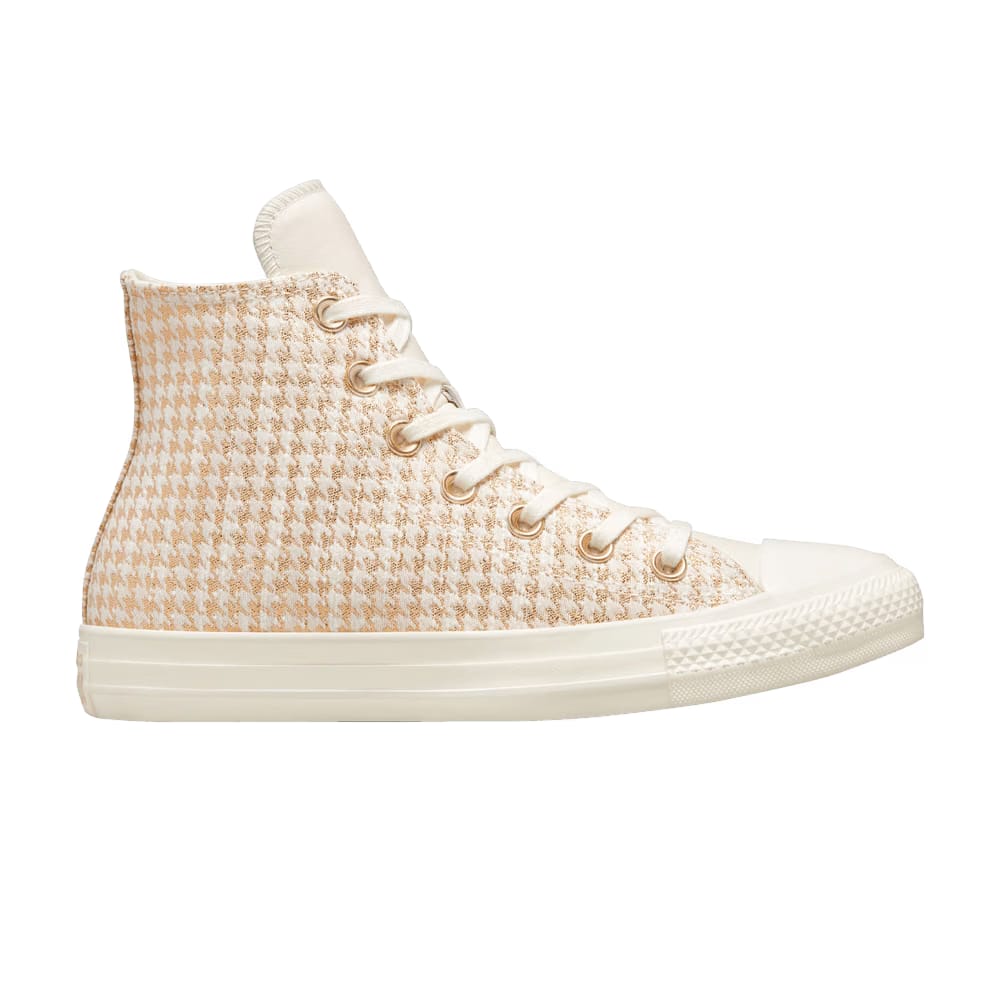 Converse Wmns Chuck Taylor All Star High 'Houndstooth Shine - Egret'