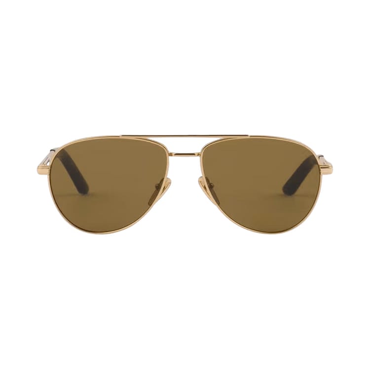 Prada Aviator Sunglasses Gold