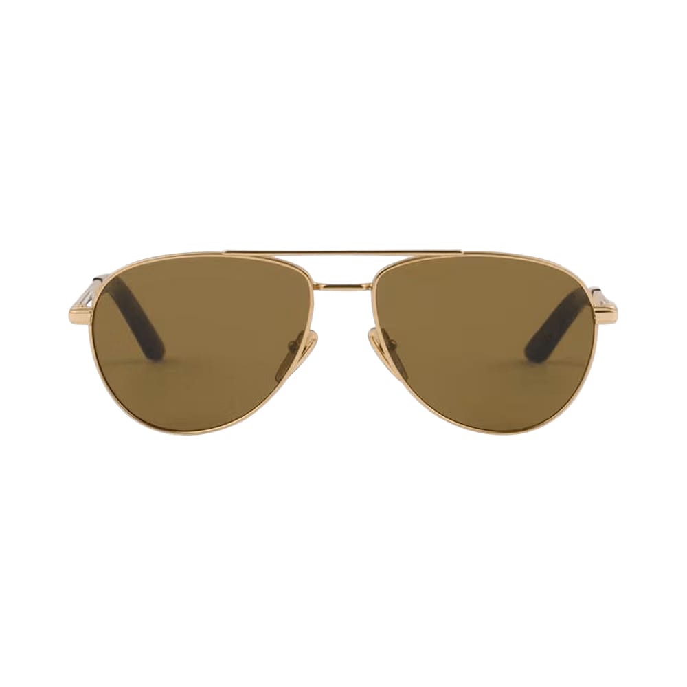 Prada Aviator Sunglasses Gold