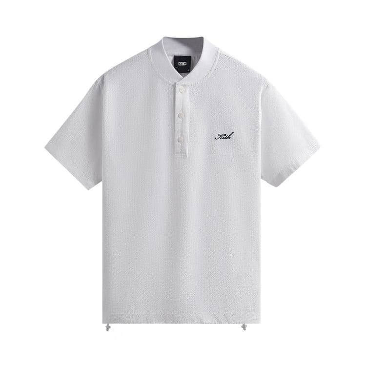 Kith Seersucker Pearson Henley Pullover White