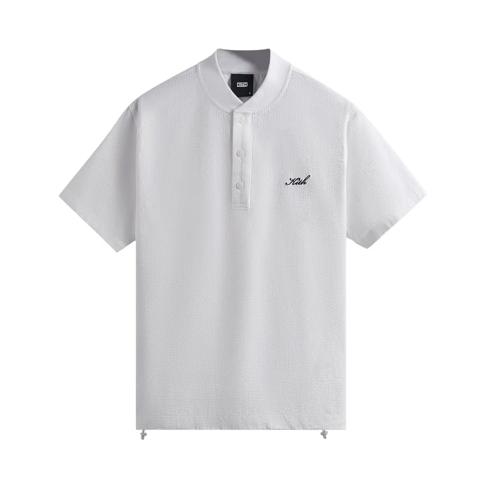Kith Seersucker Pearson Henley Pullover White