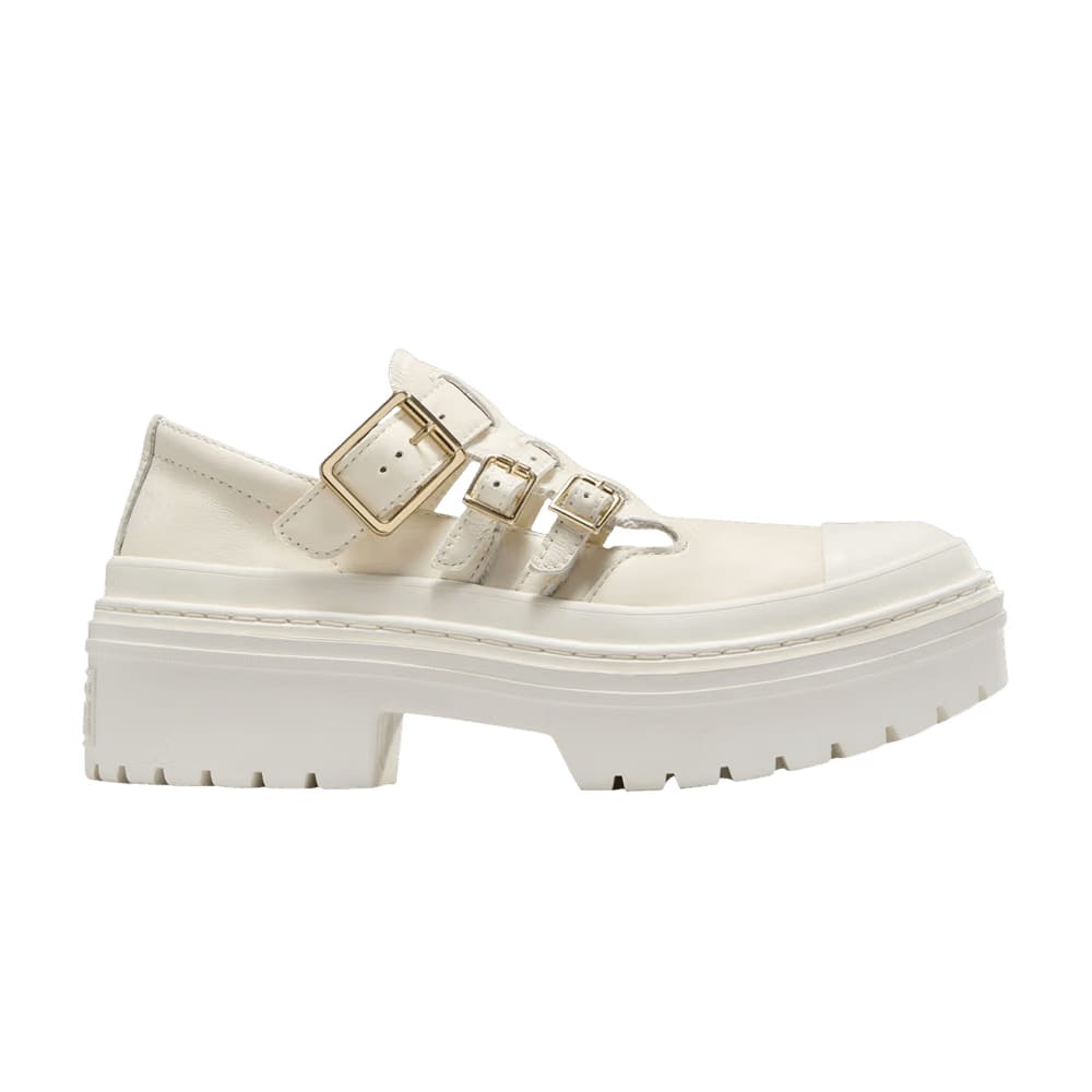 Converse Wmns Chuck Taylor All Star Lugged Heel Mary Jane Platform Low 'Egret Gold'
