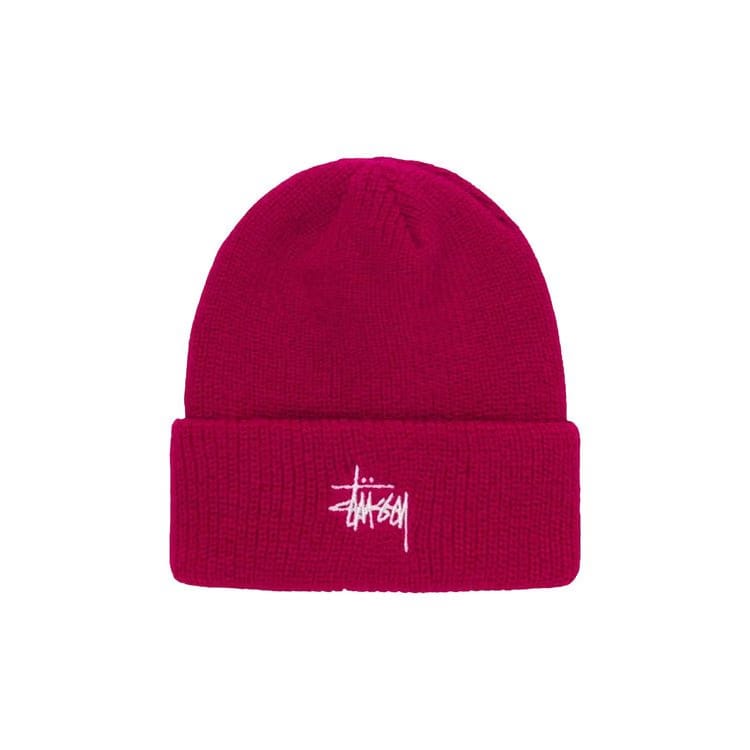 Stussy Basic Cuff Beanie Magenta