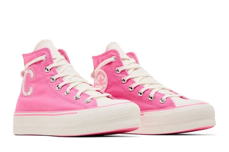 Converse Wmns Chuck Taylor All Star Lift Platform Retro Varsity High 'Oops Pink'