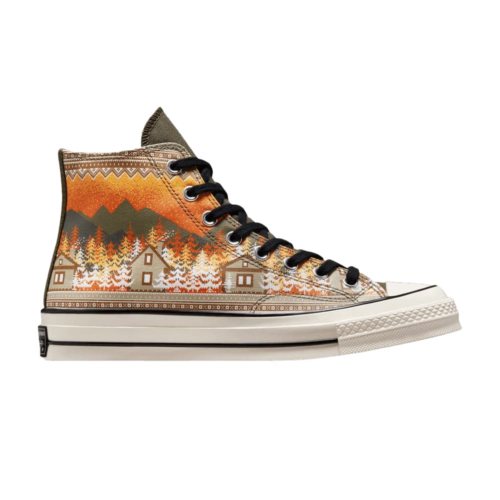 Converse Chuck 70 High Holiday Sweater - Orange