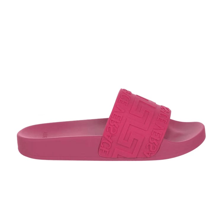Versace Pool Slide LA Greca - Fuchsia
