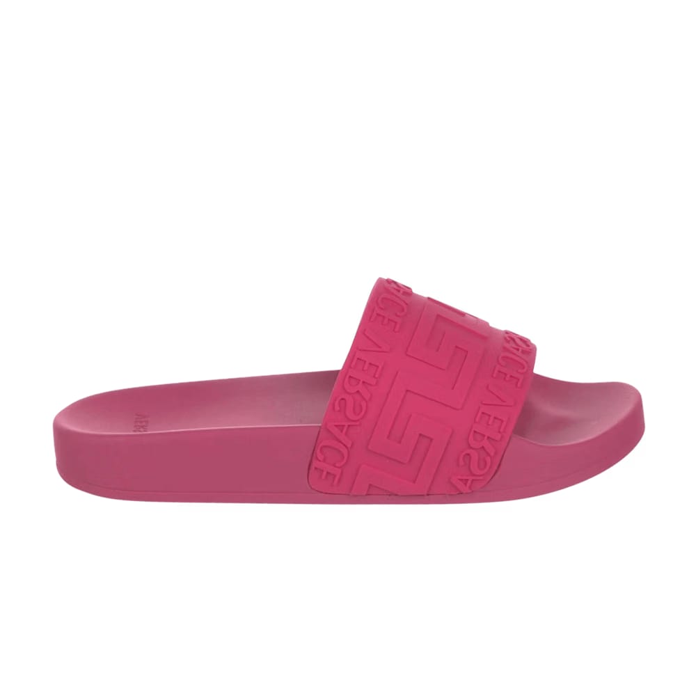 Versace Pool Slide LA Greca - Fuchsia
