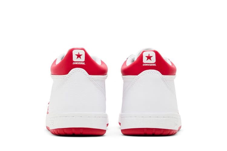 Converse Fastbreak Pro Leather Mid White Enamel Red