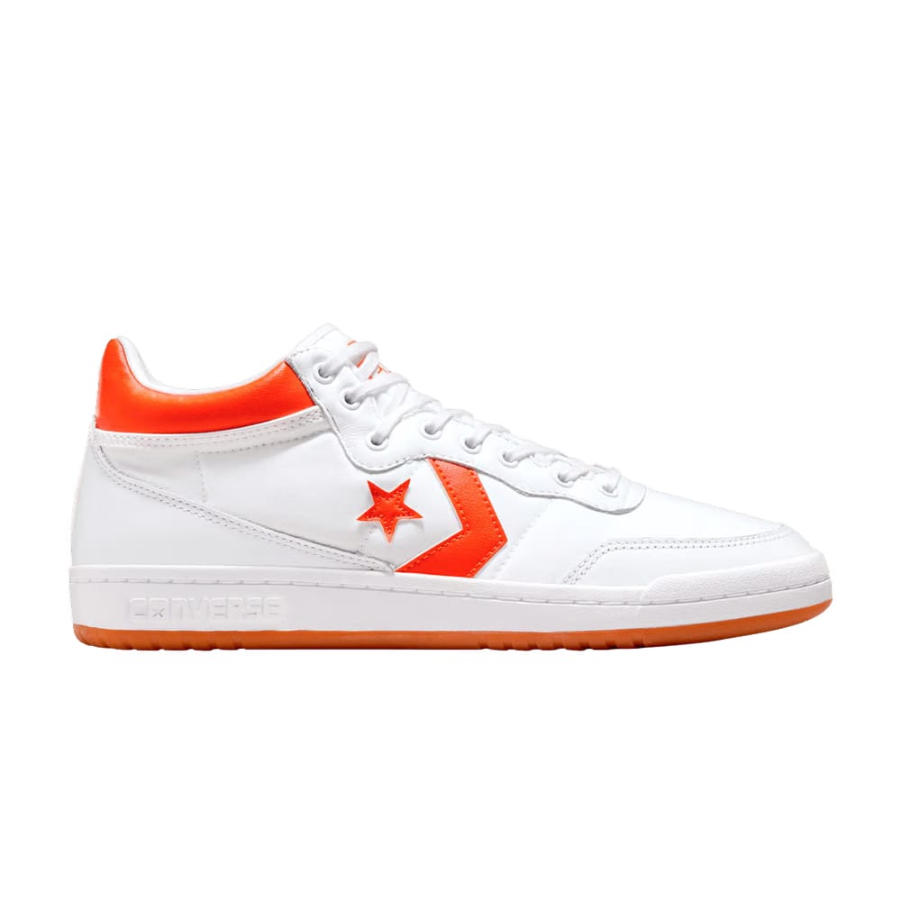 Converse Fastbreak Pro Leather Mid White Orange Gum