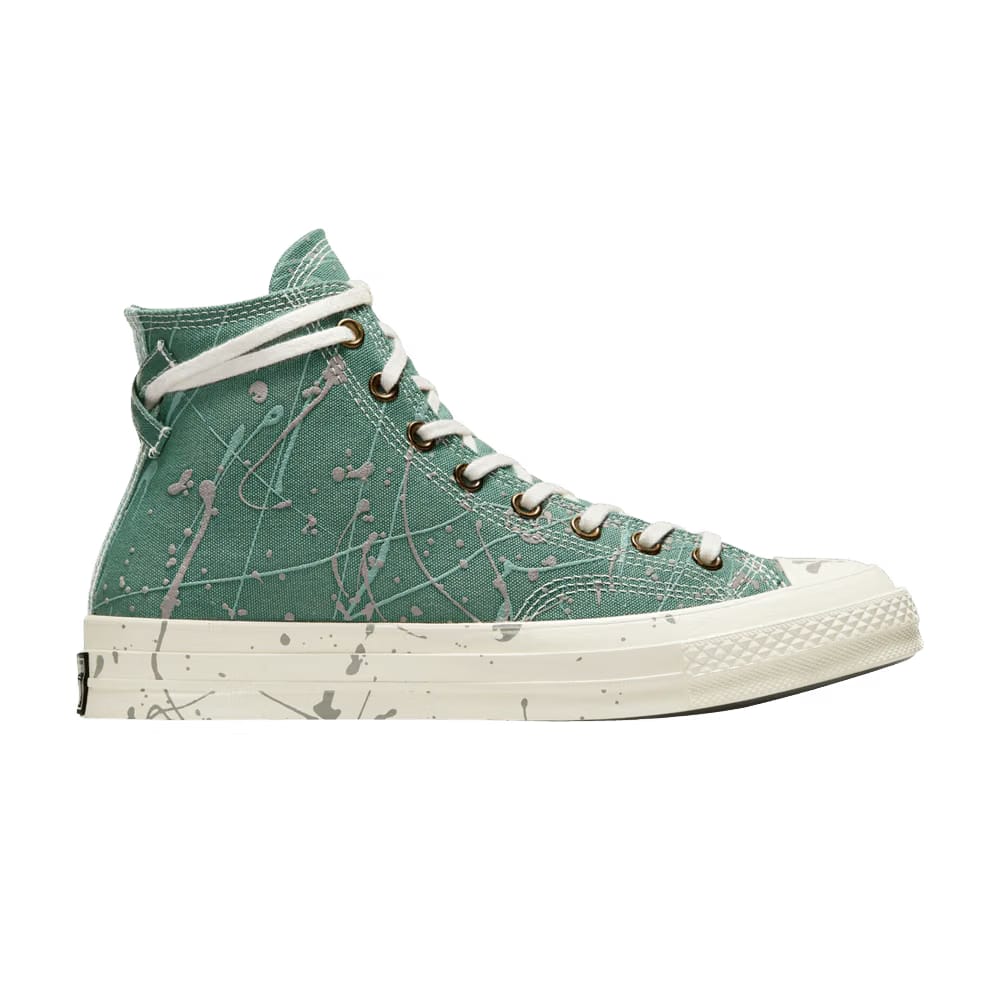 Converse Chuck 70 High Paint Splatter - Admiral Elm Green
