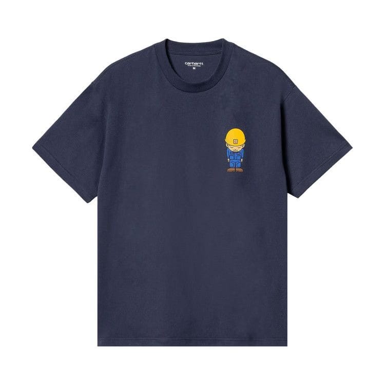 Carhartt WIP Shorts-Sleeve Sumimasen T-Shirt Air Force Blue