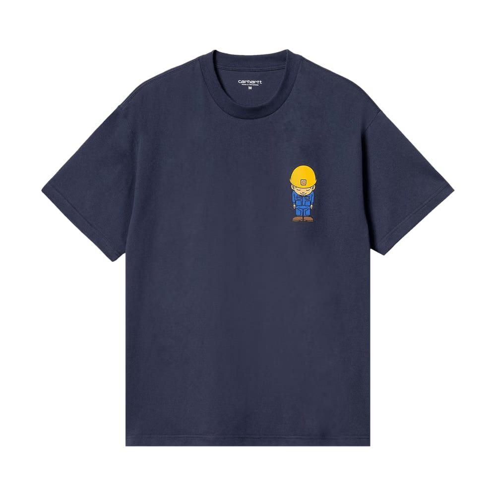 Carhartt WIP Shorts-Sleeve Sumimasen T-Shirt Air Force Blue