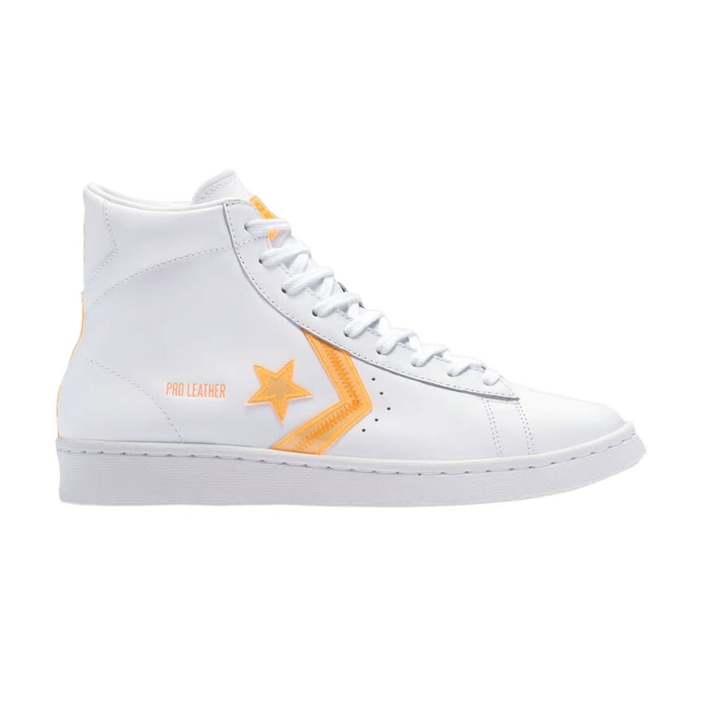 Converse Pro Leather High Hi-Vis Collection - White Flash Orange