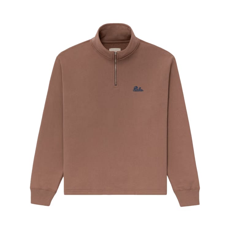 Aimé Leon Dore Unisphere Quarter Zip Pullover Sinopia Fresco