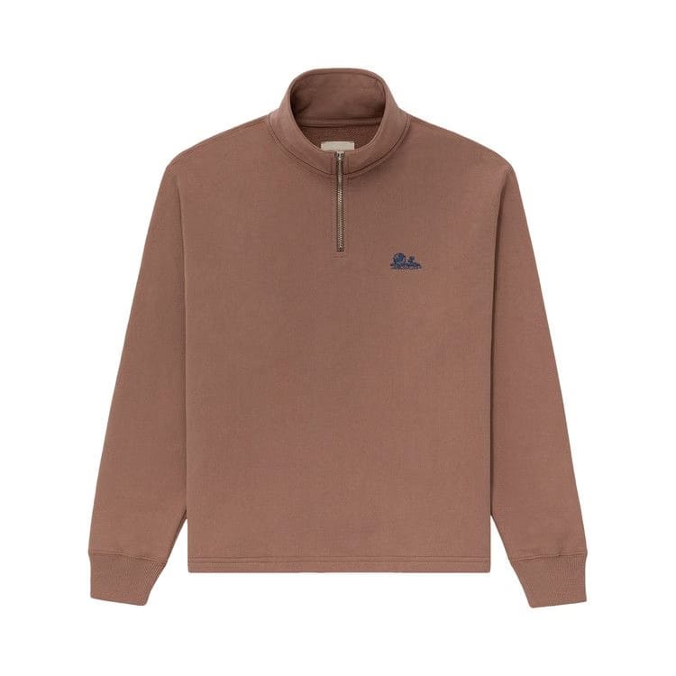 Aimé Leon Dore Unisphere Quarter Zip Pullover Sinopia Fresco