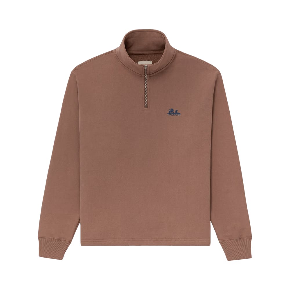Aimé Leon Dore Unisphere Quarter Zip Pullover Sinopia Fresco
