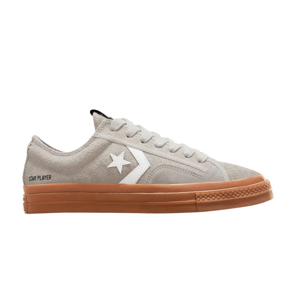 Converse Star Player 76 Suede Low Fossilized Grey Gum
