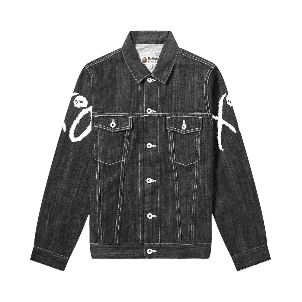 BAPE XO Denim Jacket Black