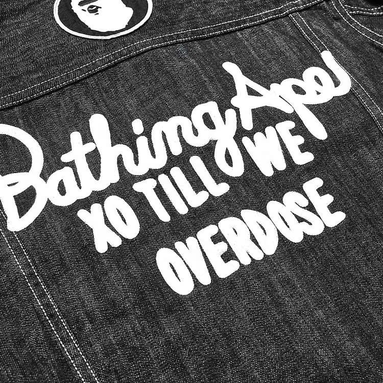 BAPE XO Denim Jacket Black