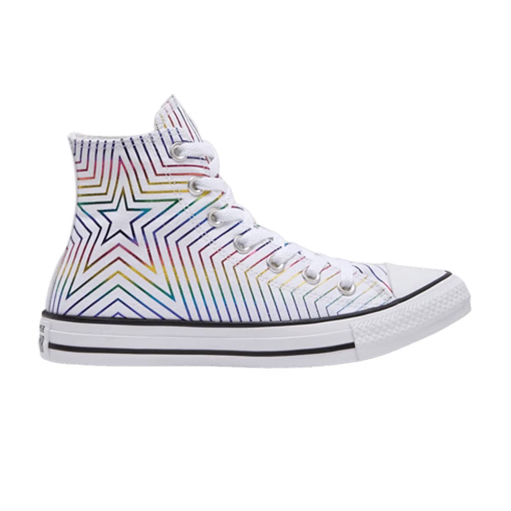 Converse Wmns Chuck Taylor All Star High 'Rainbow Metallic Star'