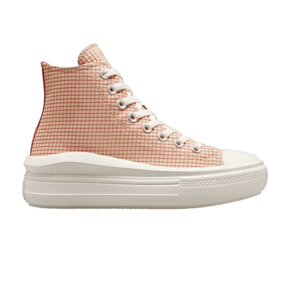 Converse Wmns Chuck Taylor All Star Move Platform High 'Checkered - Rhubarb Pie'