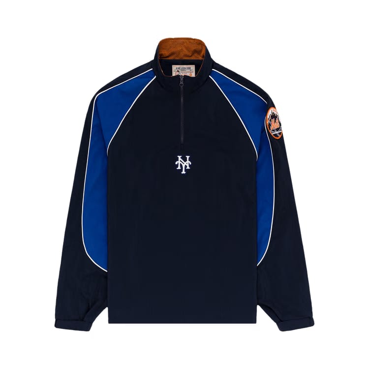 Aimé Leon Dore x New York Mets Nylon Pullover Navy