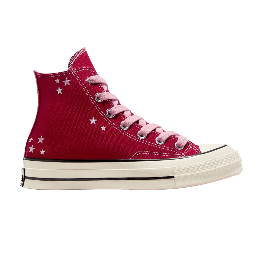 Converse Chuck 70 High Embroidered Stars - Days Ahead Red