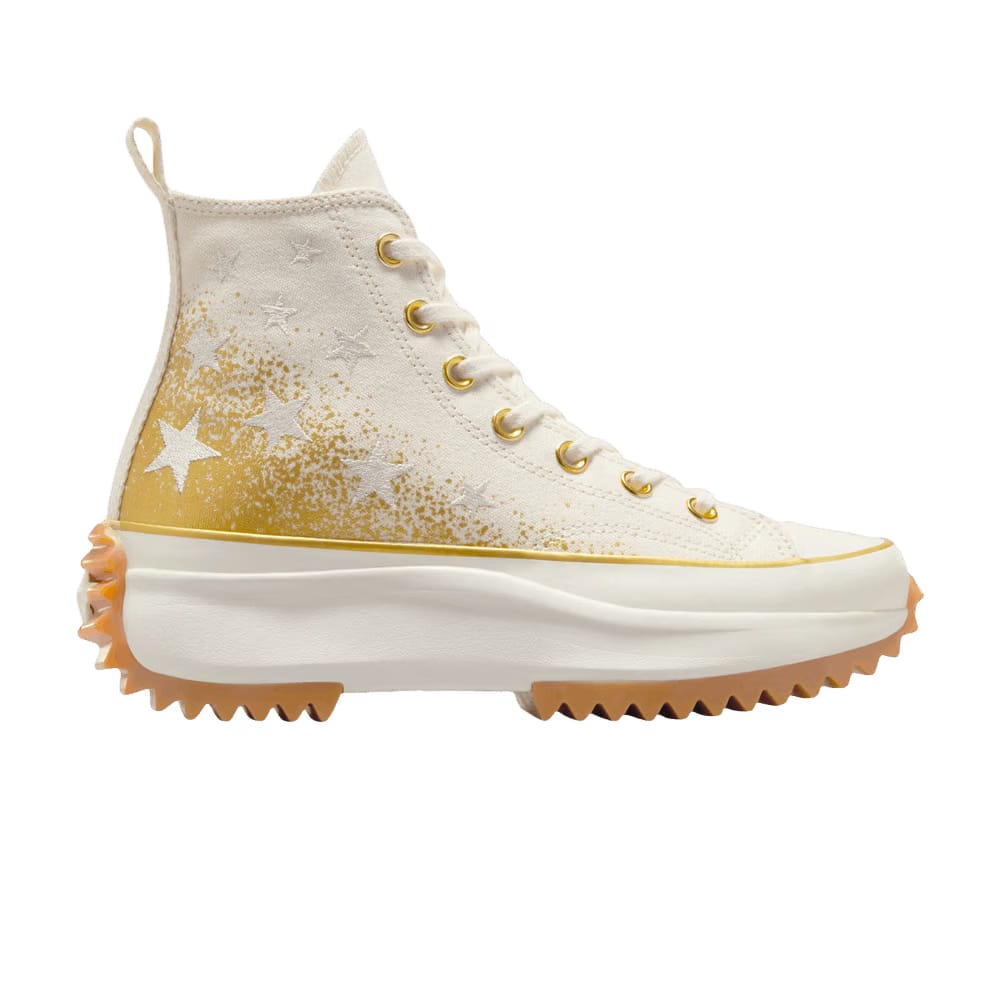 Converse Wmns Run Star Hike Platform High 'Gold & Embroidered Stars'