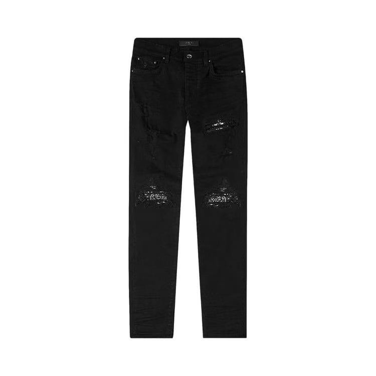 Amiri MX1 Bandana Jeans Black