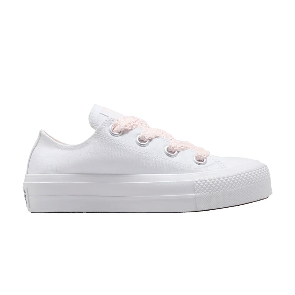 Converse Wmns Chuck Taylor All Star Lift Platform Low 'Crochet Laces - White Blush Hush'