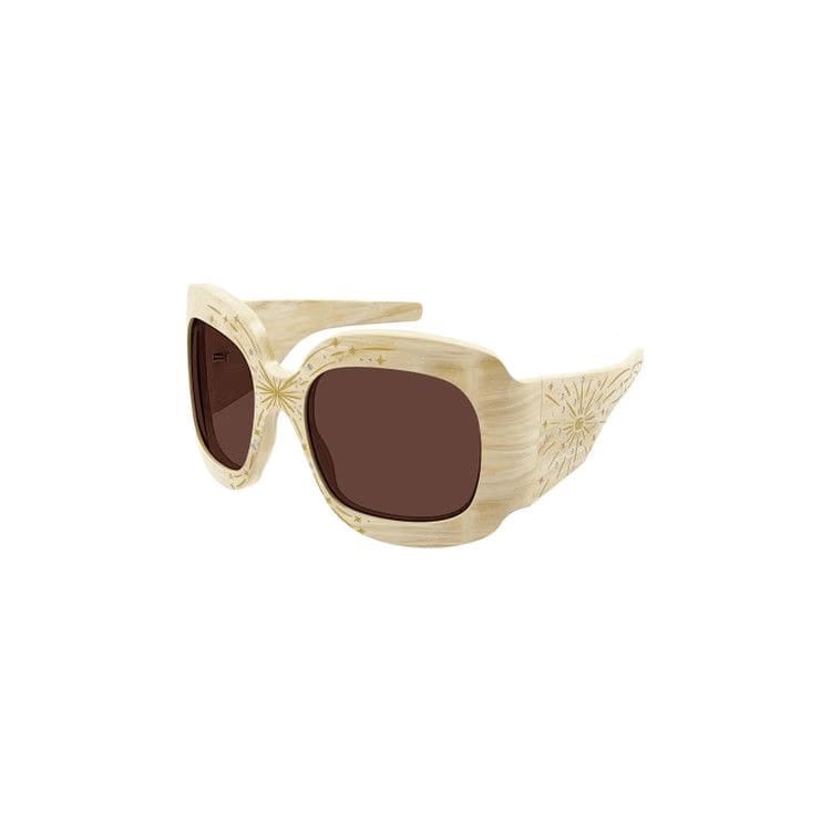 Gucci Wrap Around Sunglasses Beige/Brown