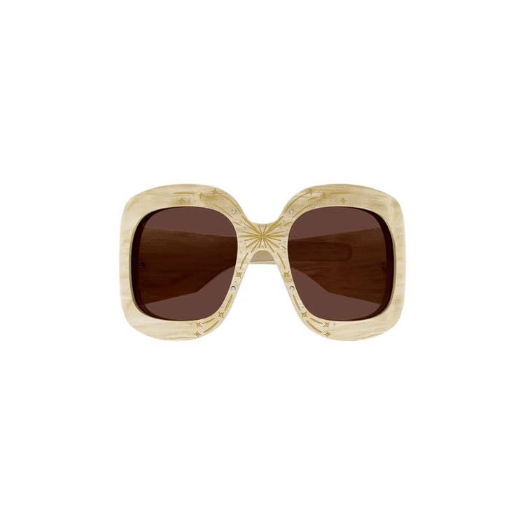 Gucci Wrap Around Sunglasses Beige/Brown