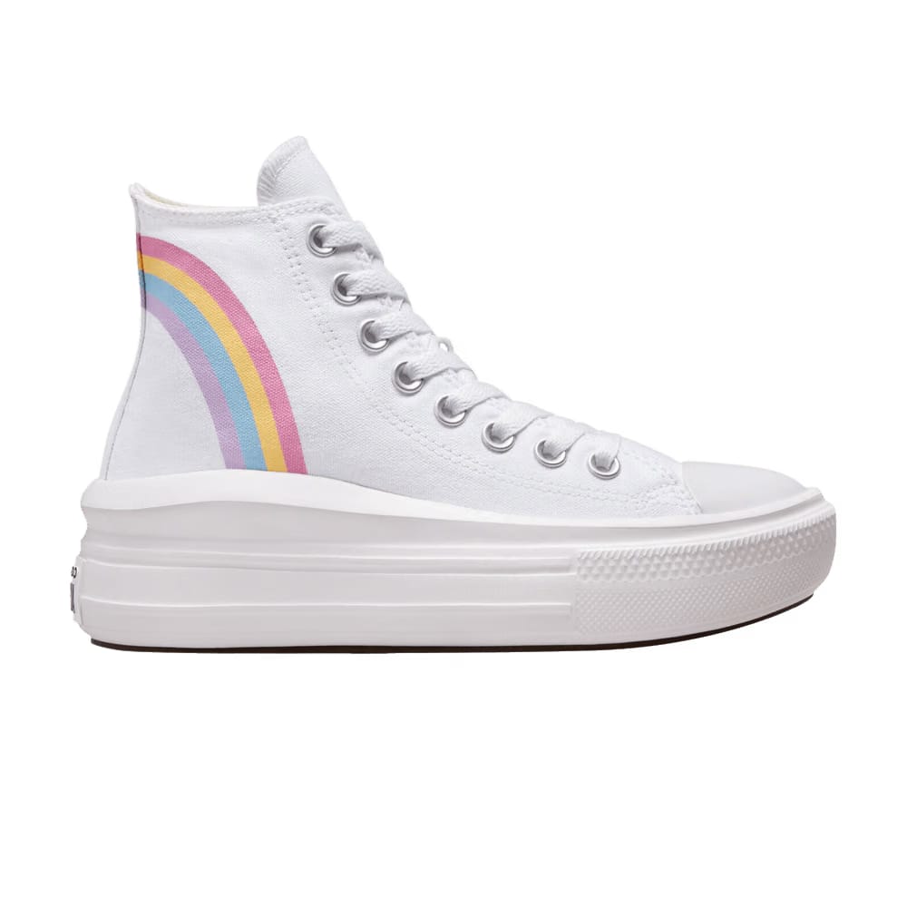 Converse Chuck Taylor All Star Move Platform High GS Rainbow Cloud
