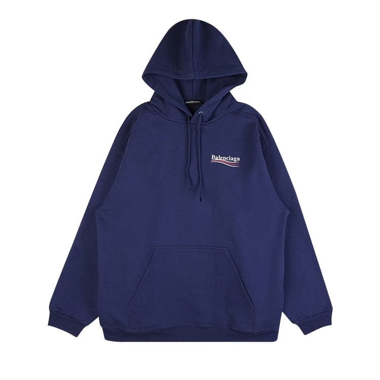Balenciaga Political Campaign Hoodie Navy
