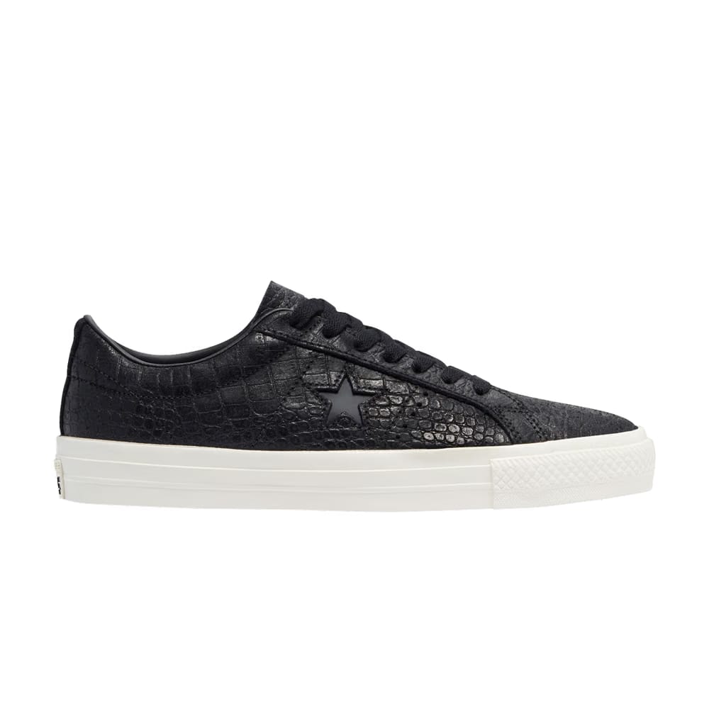 Converse One Star Pro Low Croc Emboss - Black