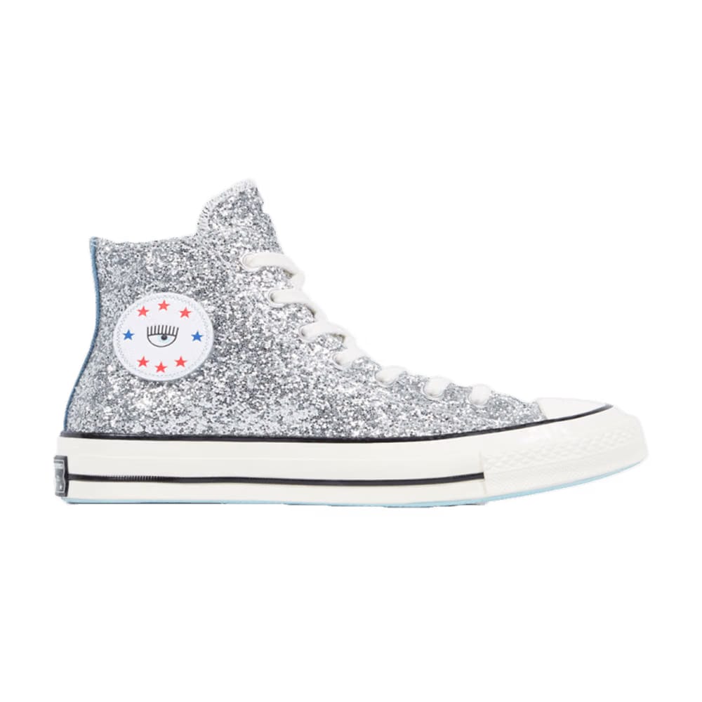 Converse Chiara x Wmns Chuck 70 High 'Silver Glitter Blue'