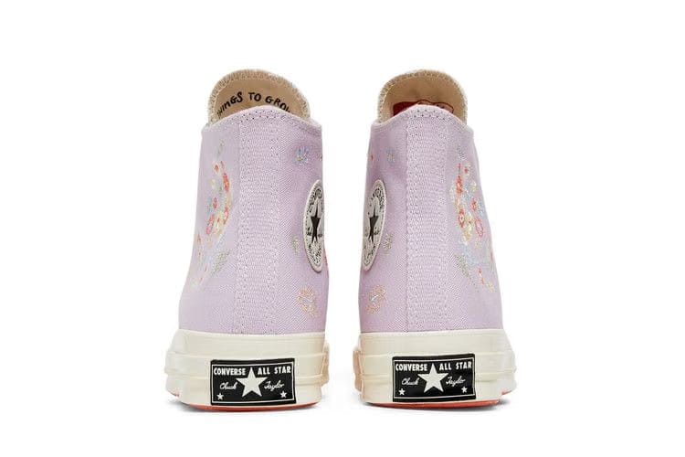 Converse Wmns Chuck 70 High 'Embroidered Floral Print - Pale Amethyst'