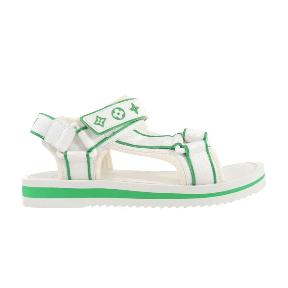 Louis Vuitton Panama Sandal White Green