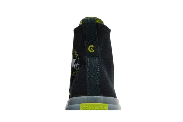 Converse Chuck Taylor All Star CX Fleece Lined High Black Lime Twist