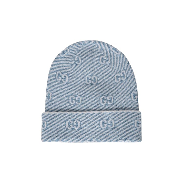 Gucci Diaglux Intarsia Logo Beanie Nile/Ivory