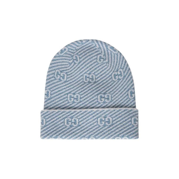 Gucci Diaglux Intarsia Logo Beanie Nile/Ivory
