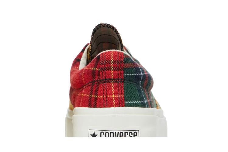 Converse Skid Grip Low Twisted Plaid - Egret
