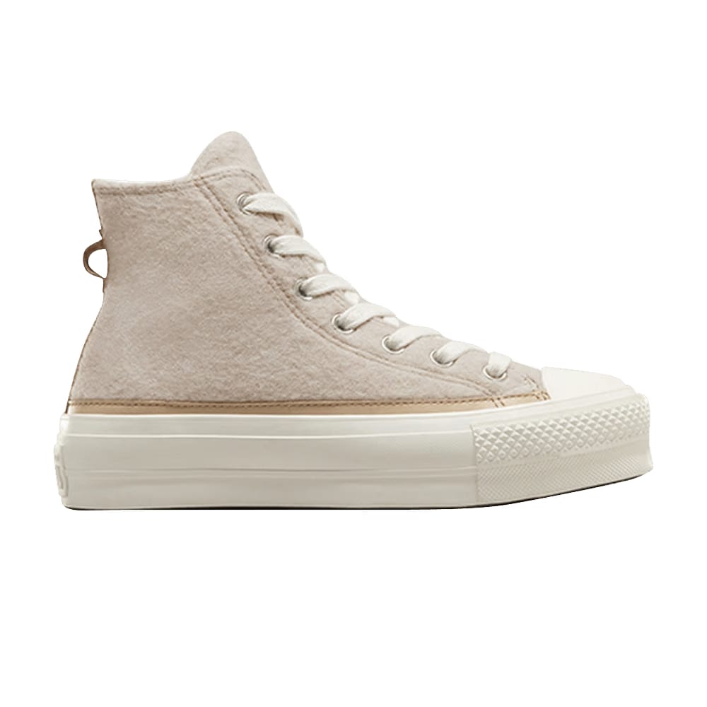 Converse Wmns Chuck Taylor All Star Lift Platform High 'Faux Mohair - Egret'
