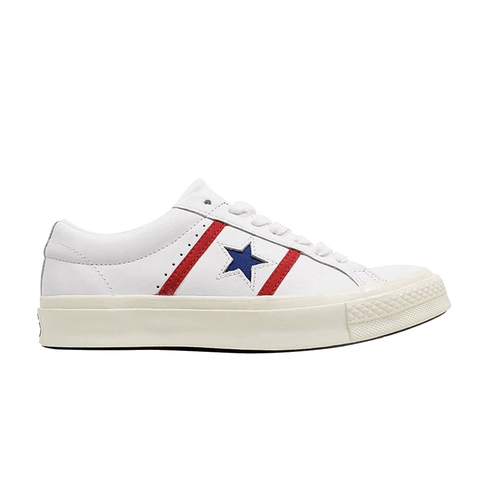 Converse One Star Academy Low White Blue Red